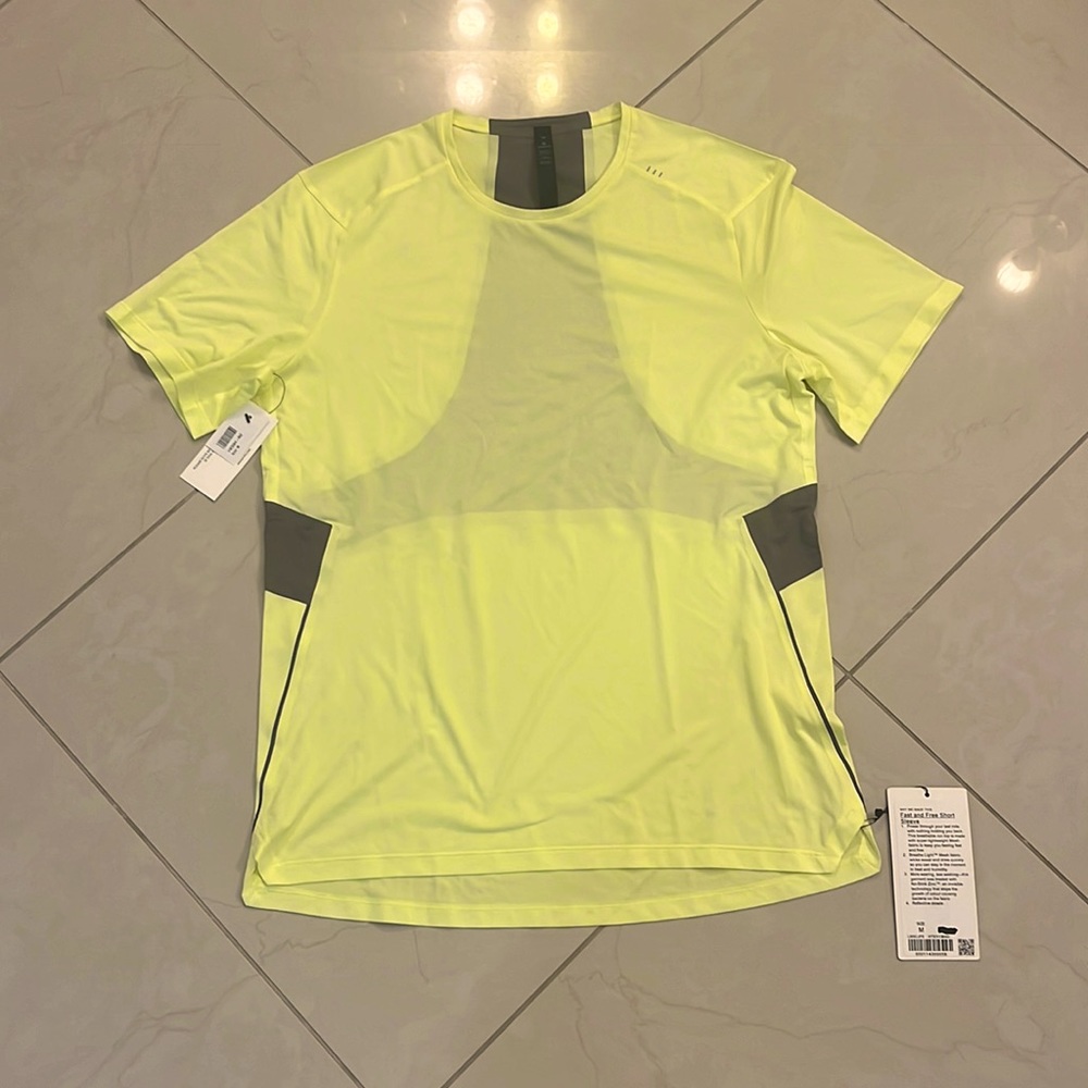 Lululemon Fast and Free size M neon yellow